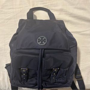 Tory Burch Blue Nylon Backpack